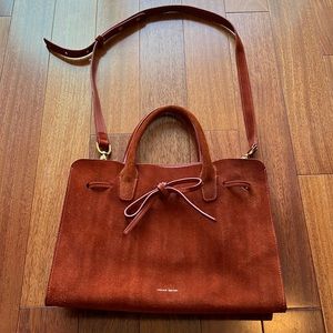Mansur Gavriel Sun Suede Leather Tote Bag